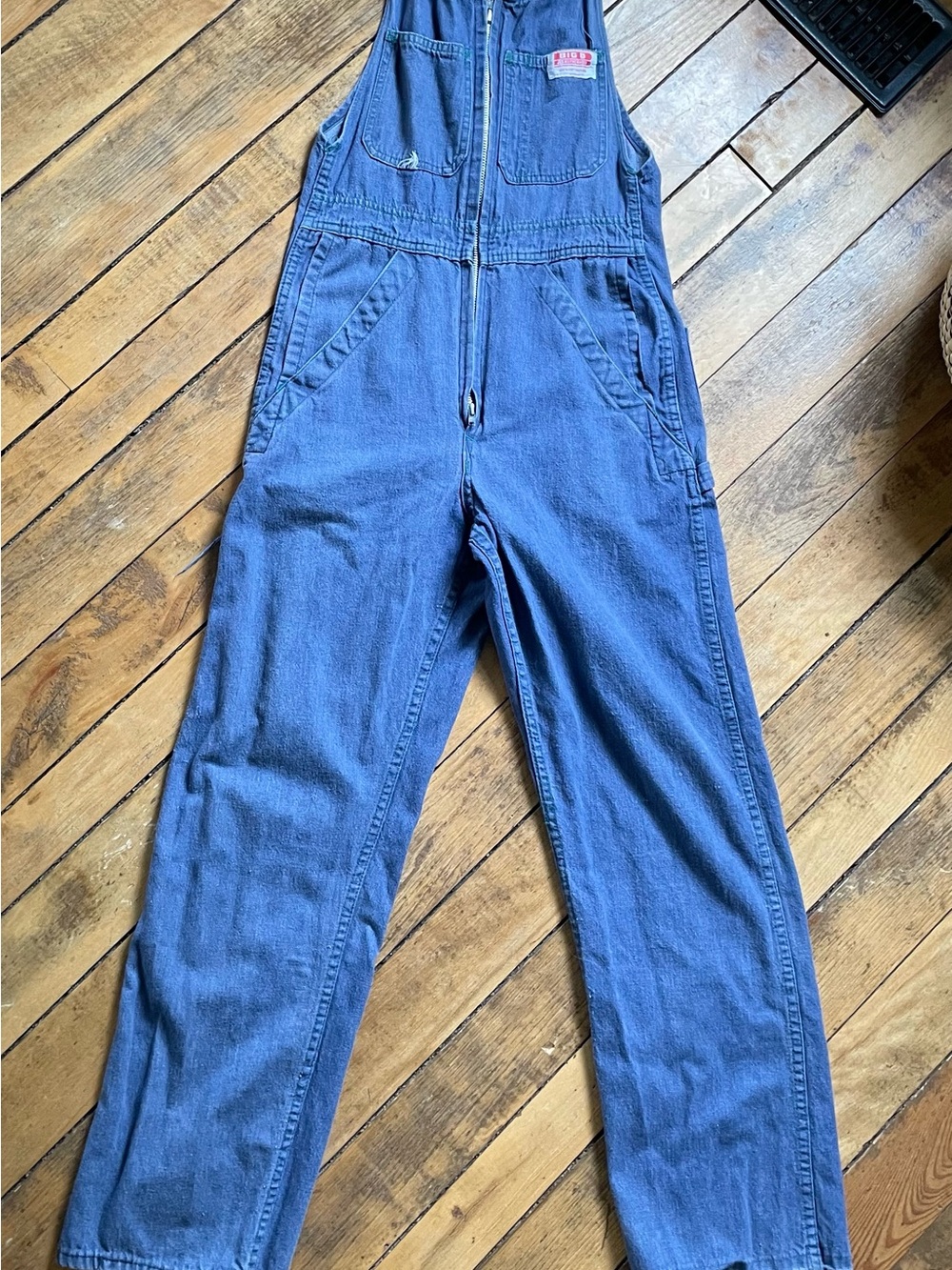 Vintage 70s Big B Brotherhood zip front denim Overall | XS/Sm | Made in Canada